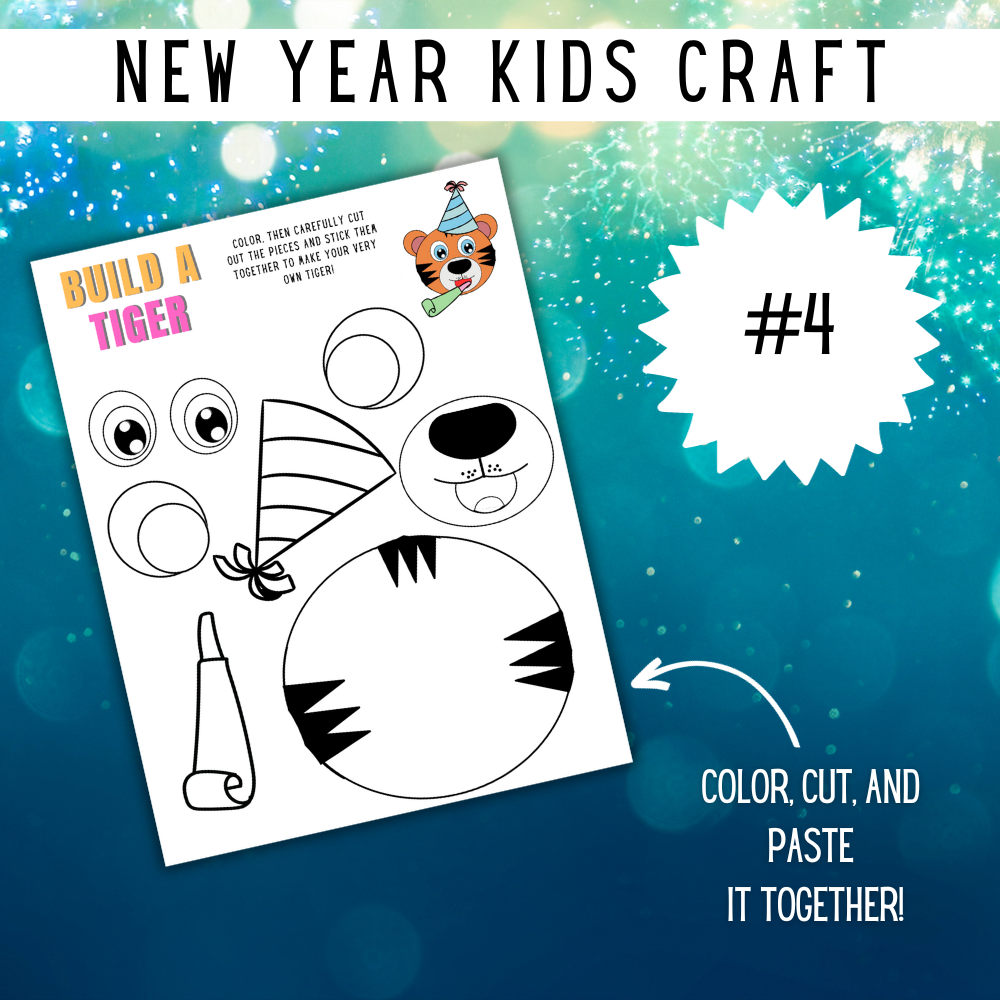 New Years Printable Kids Crafts