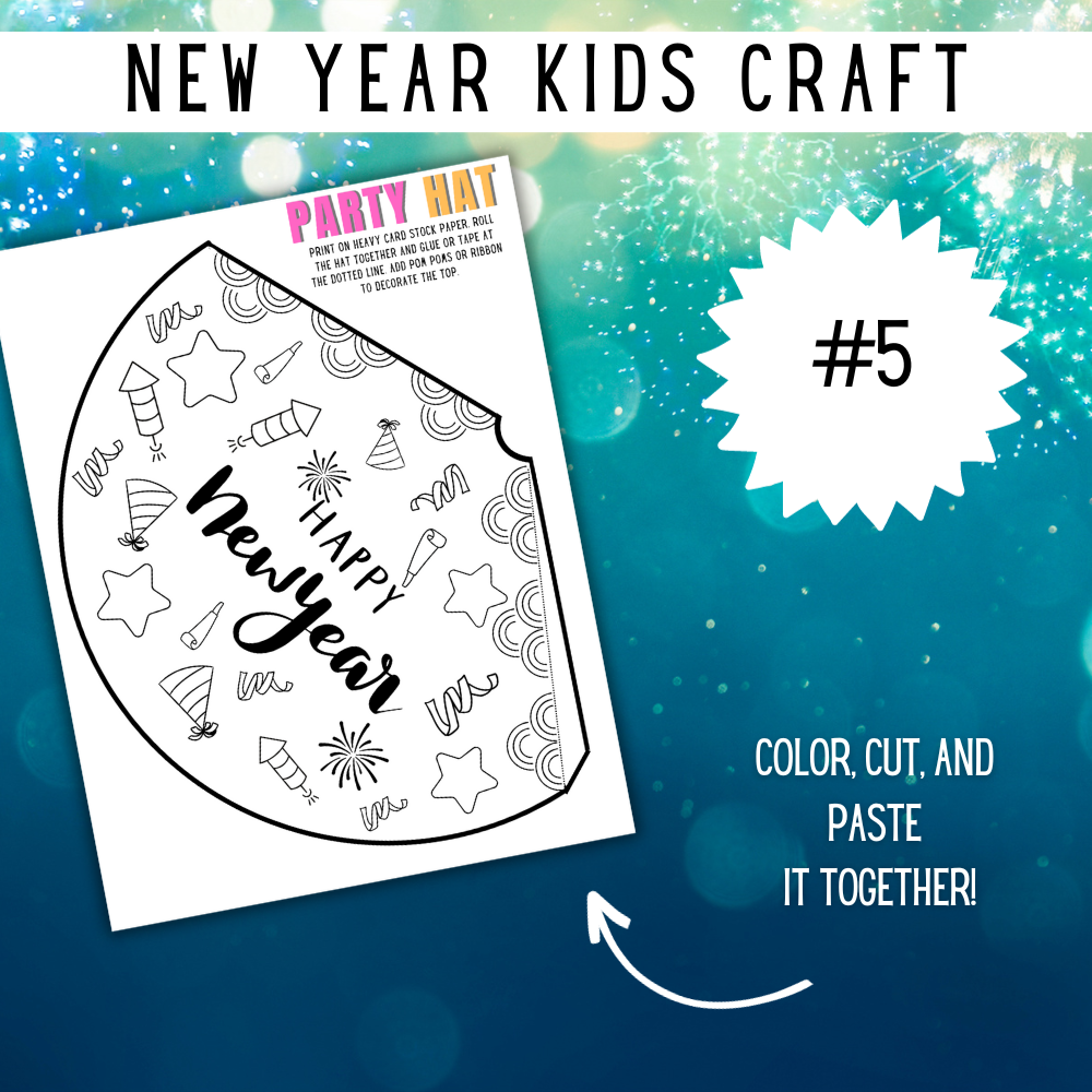 New Years Printable Kids Crafts