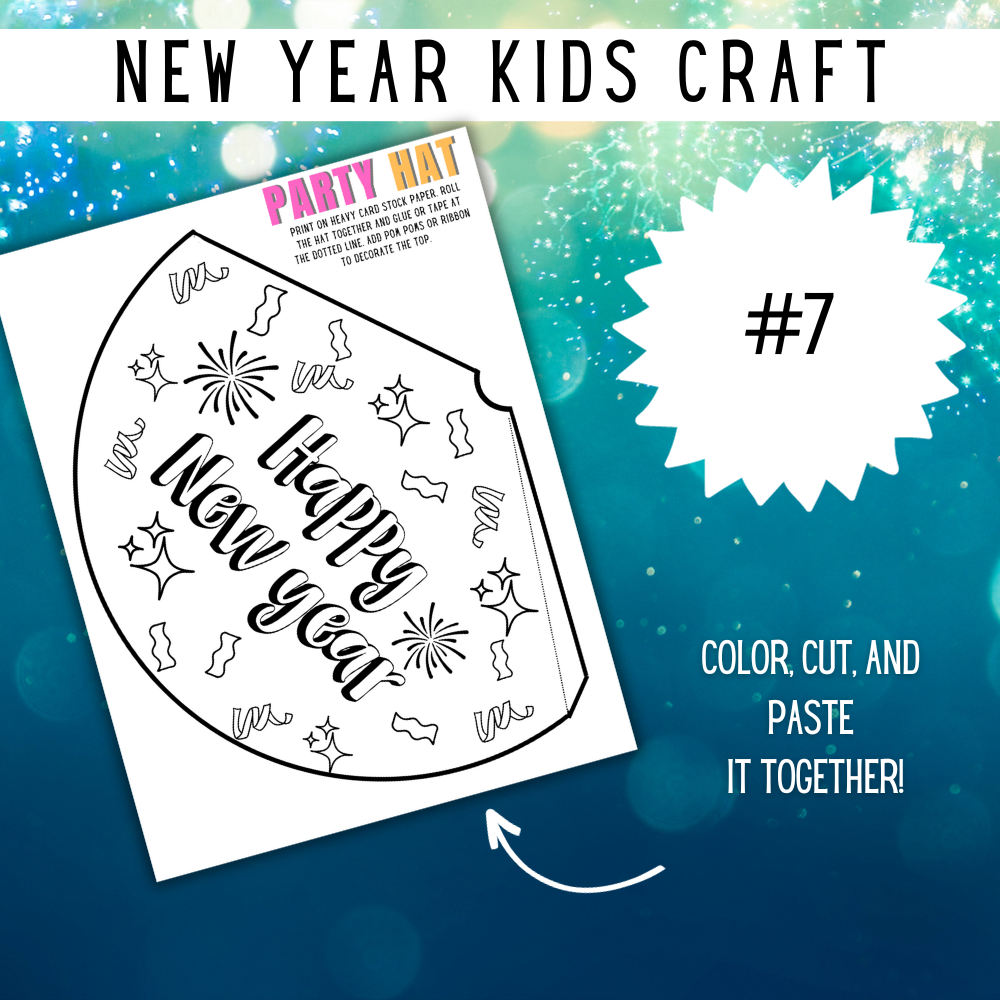 New Years Printable Kids Crafts