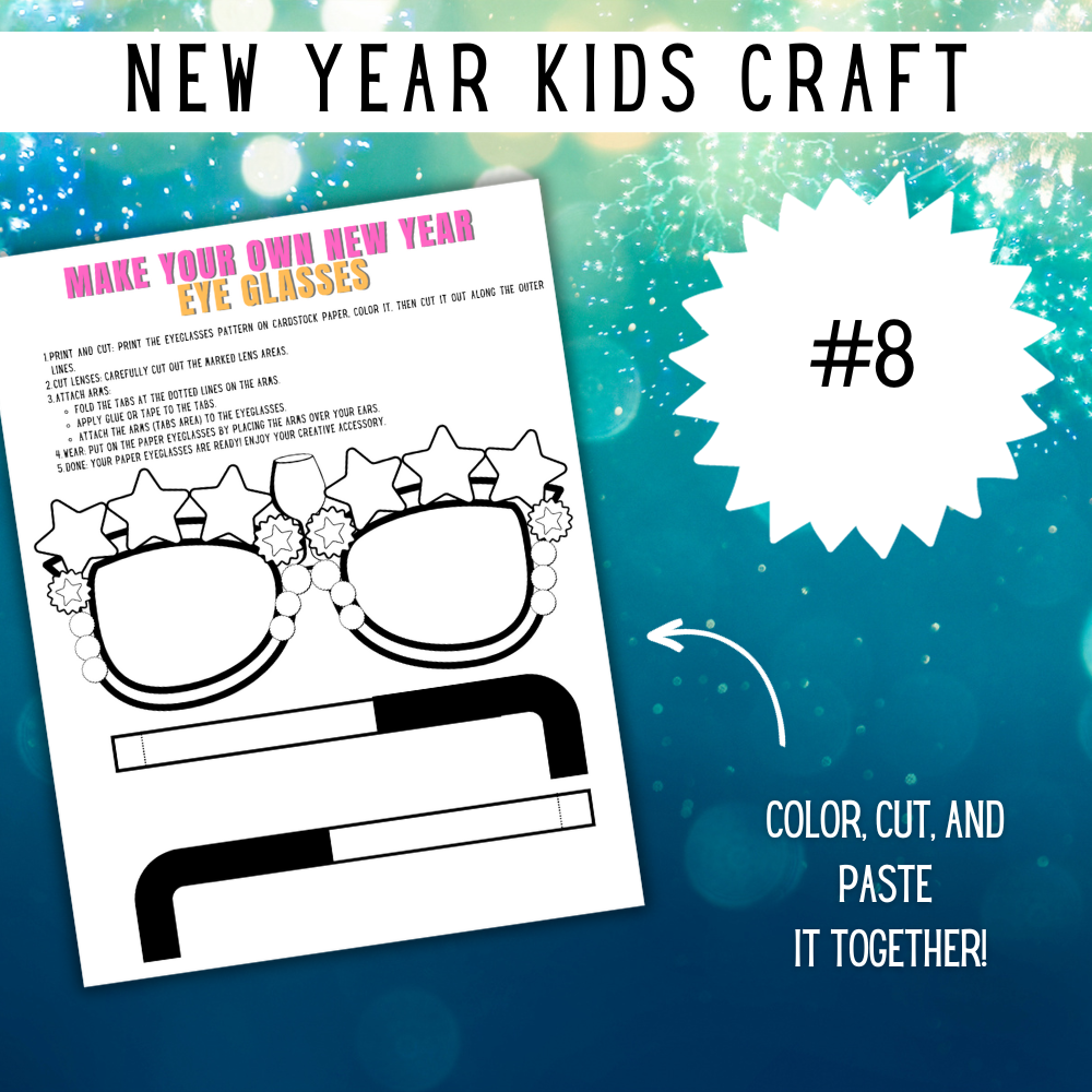 New Years Printable Kids Crafts