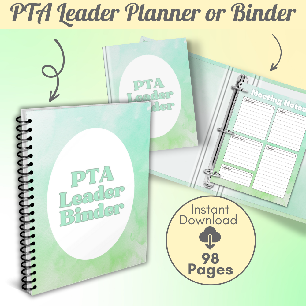 PTA Printable Leader Planner - Green