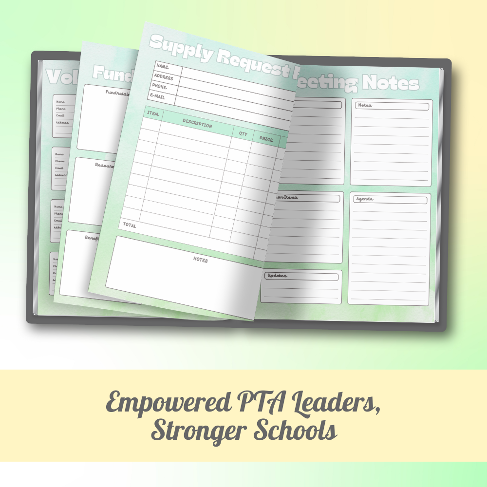 PTA Printable Leader Planner - Green