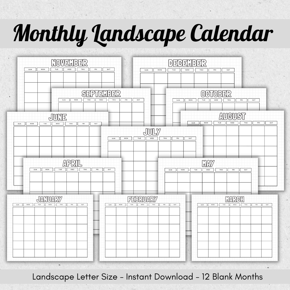 PTA Printable Planner - Black & White