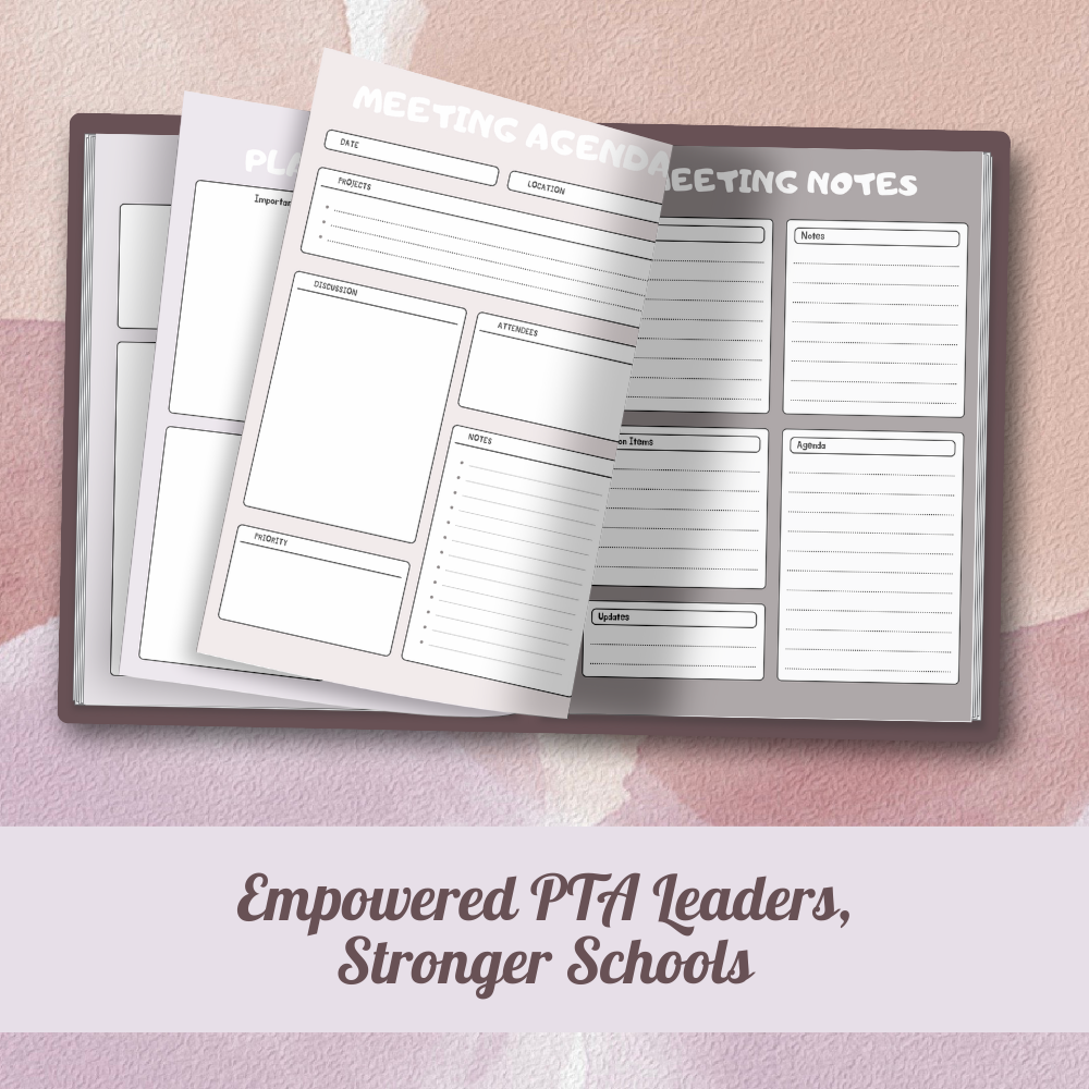 PTA Printable Leader Planners - Rosy Brown