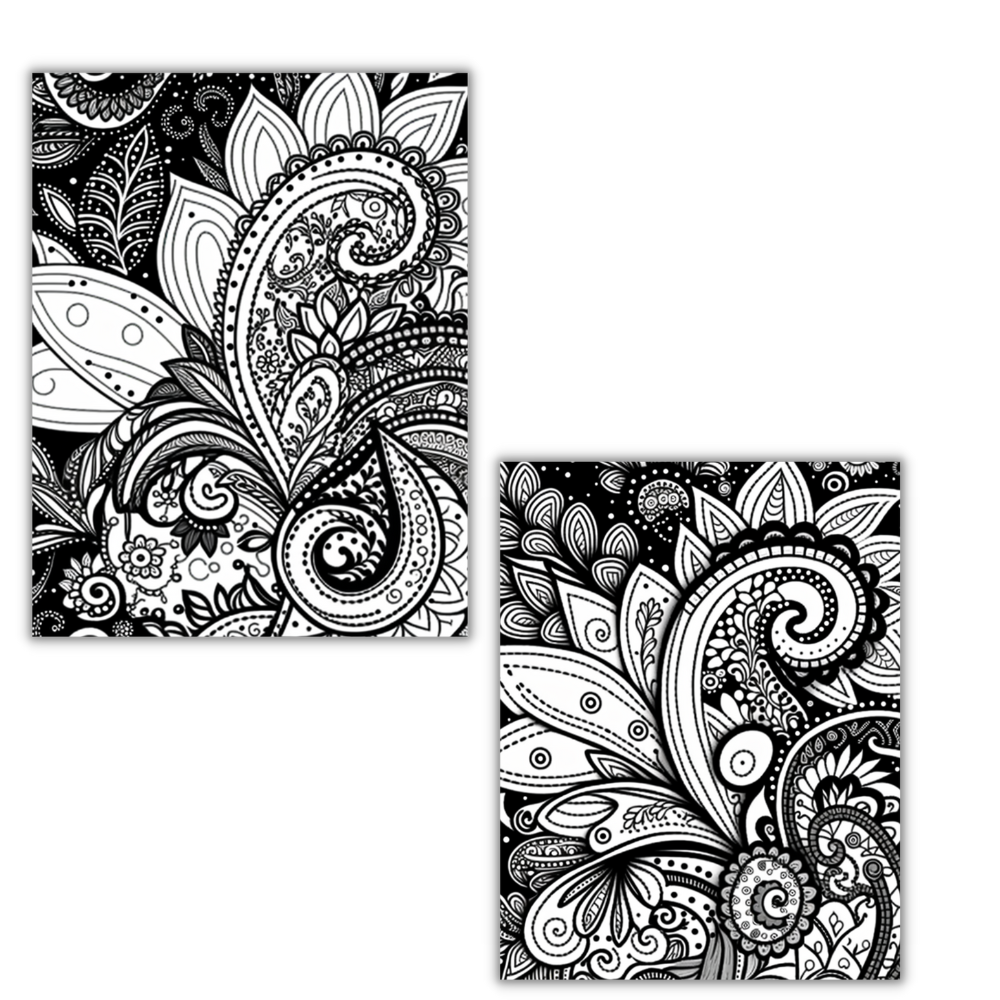 Paisley Printable Coloring Sheets