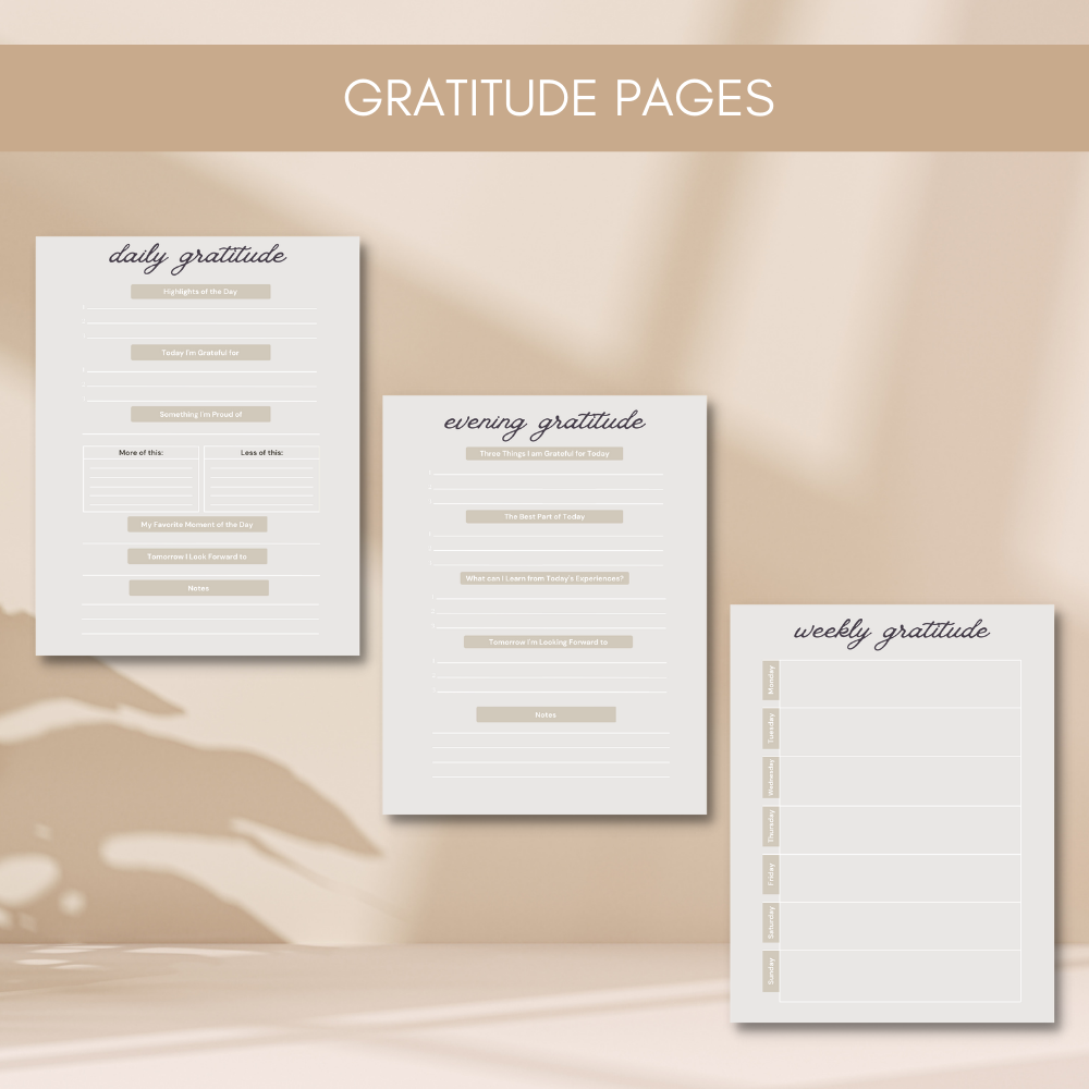 Prayer Printable Journal - Tan