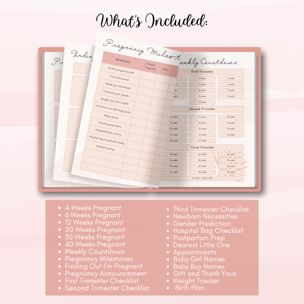 Pregnancy Printable Planner - Boho