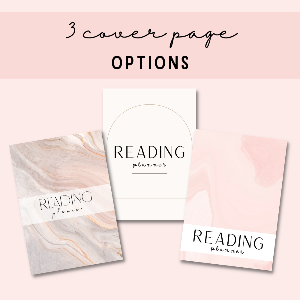 Reading Printable Planner - Pink