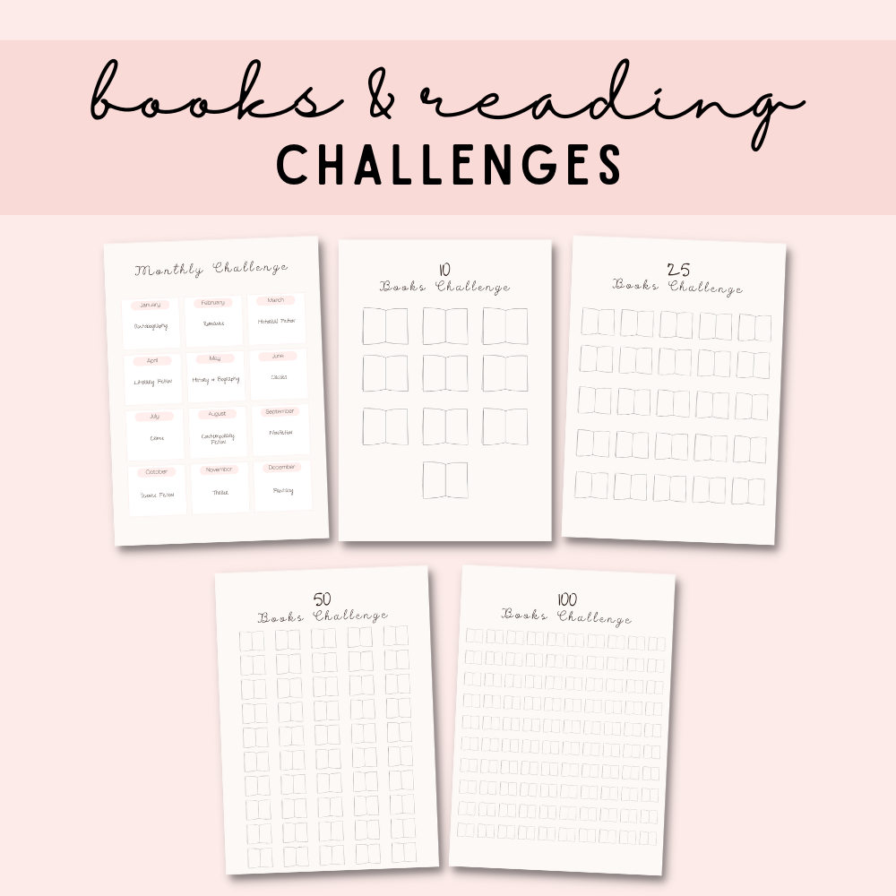 Reading Printable Planner - Pink