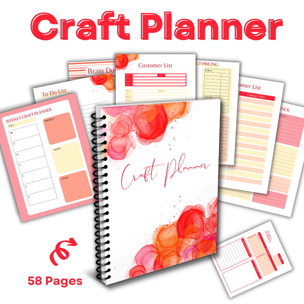 Craft Printable Planner - Red