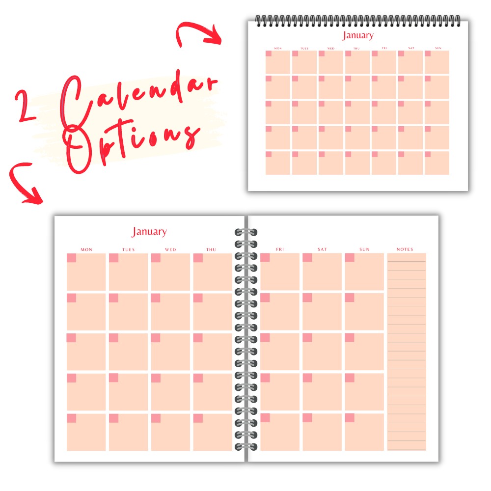 Craft Printable Planner - Red