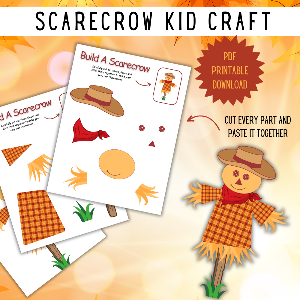 Printable Build a Scarecrow