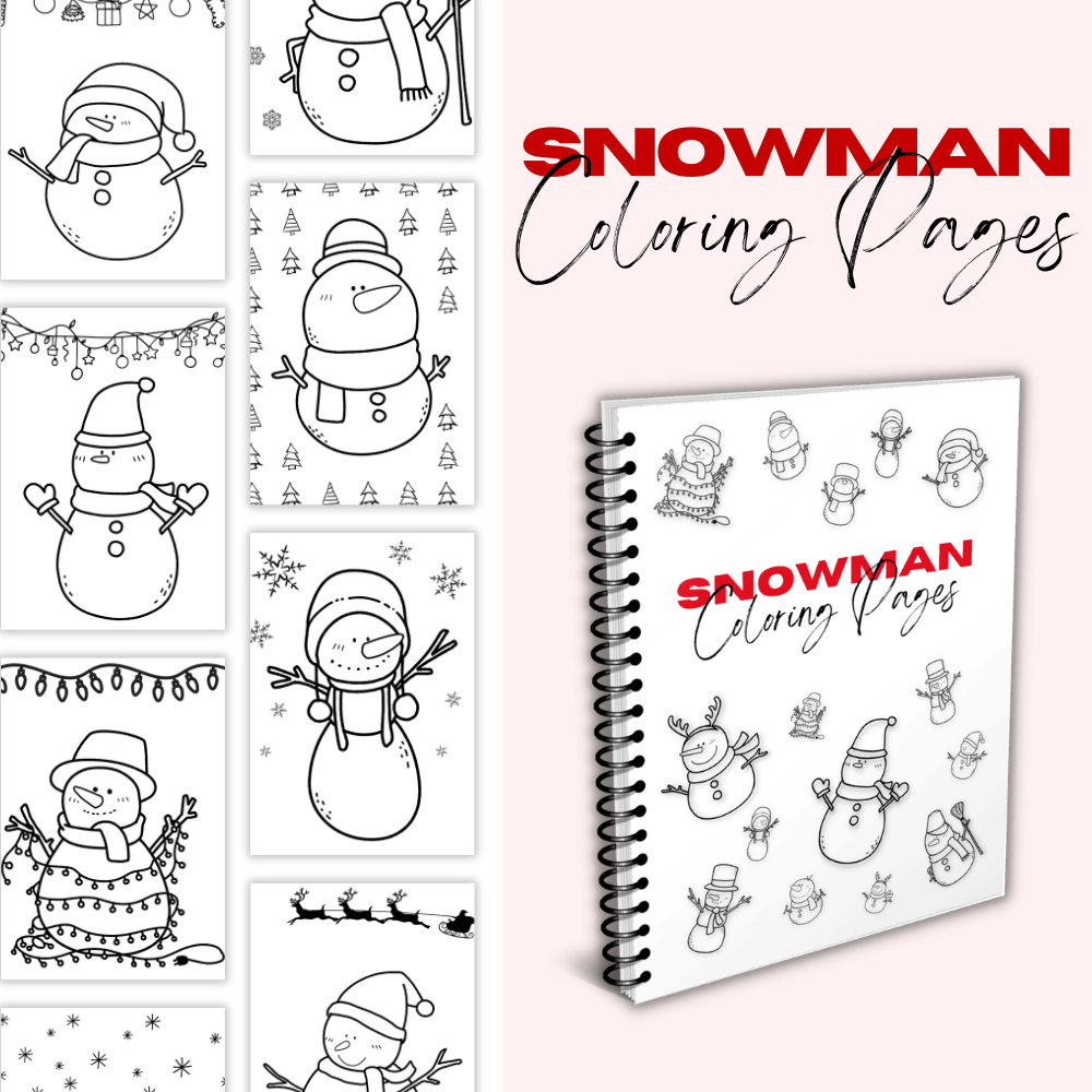 Snowman Printable Coloring Pages