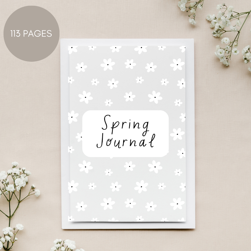 Spring Printable Journal - Black & White