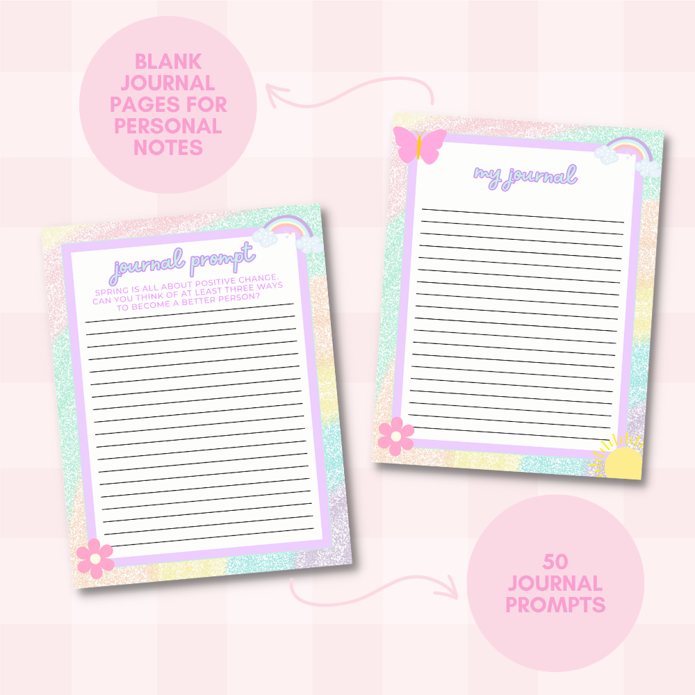 Spring Printable Journal - Cheerful