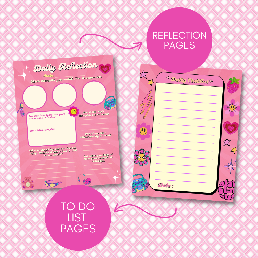 Spring Printable Journal - Pink Girl Power