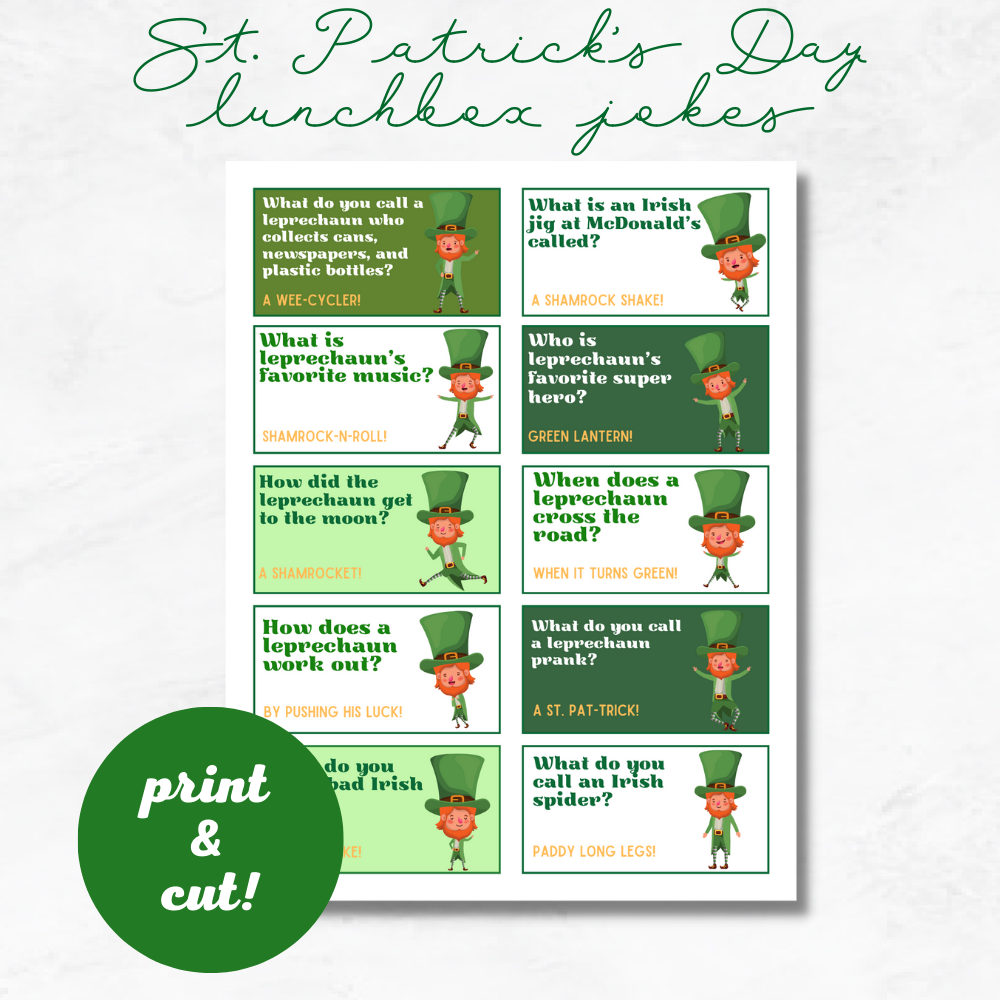 St. Patrick's Day Decorations and Game Printable Bundle