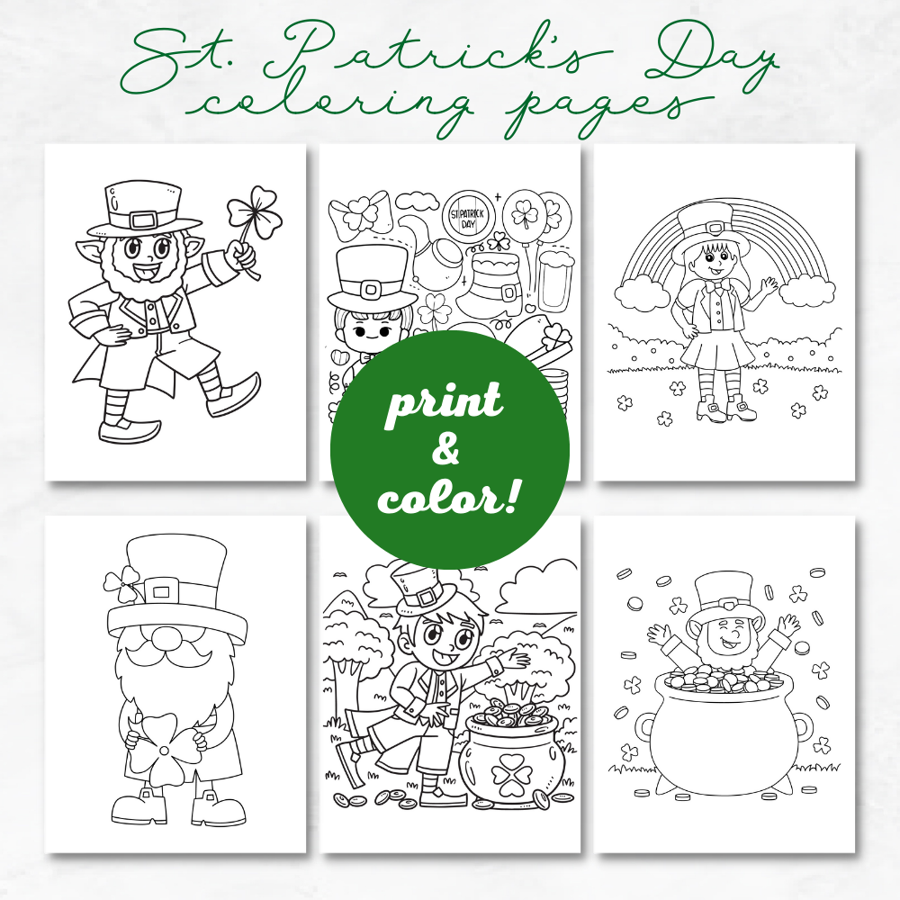 St. Patrick's Day Decorations and Game Printable Bundle