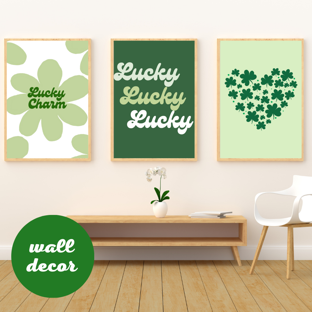 St. Patrick's Day Decorations and Game Printable Bundle