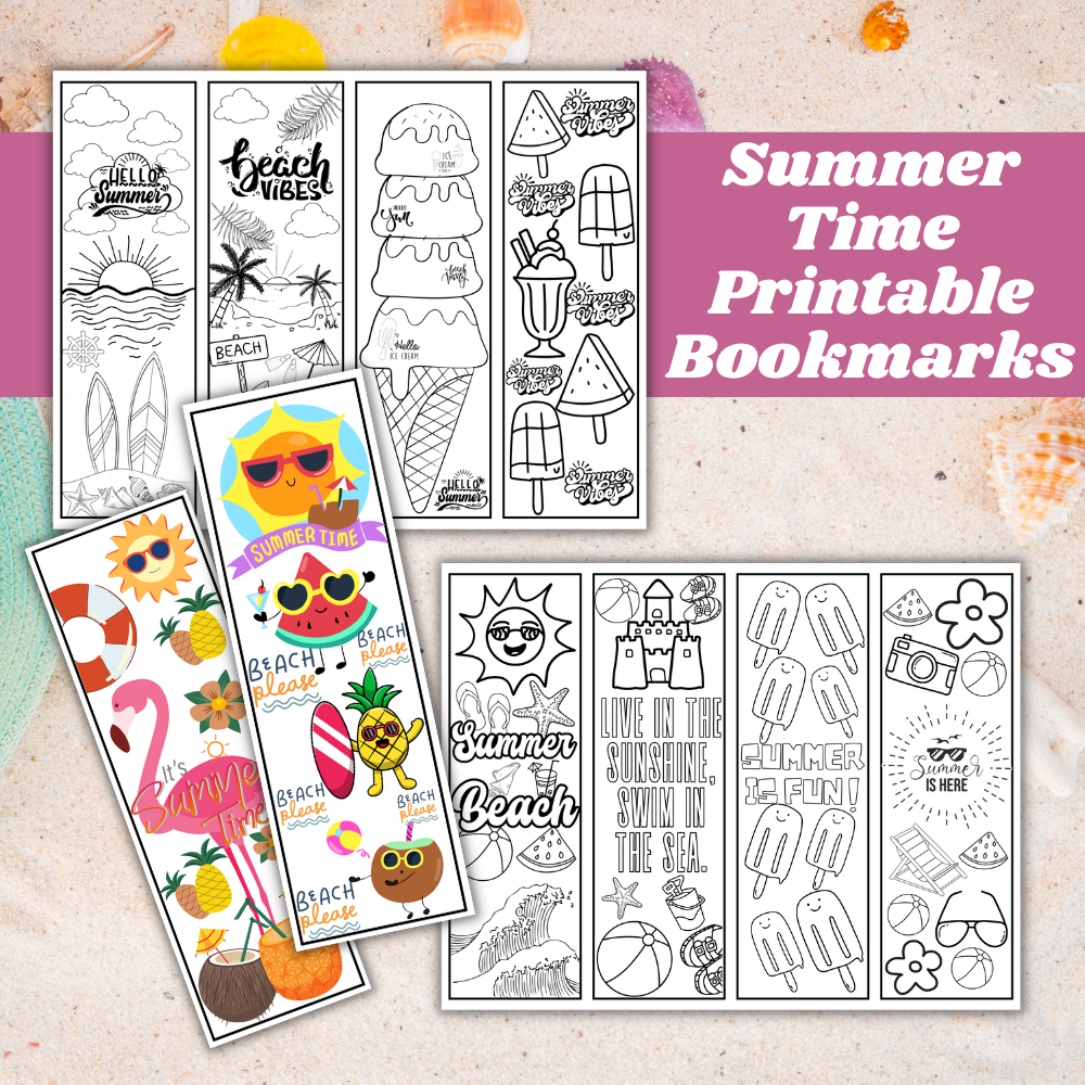 Summer Time Printable Bookmarks