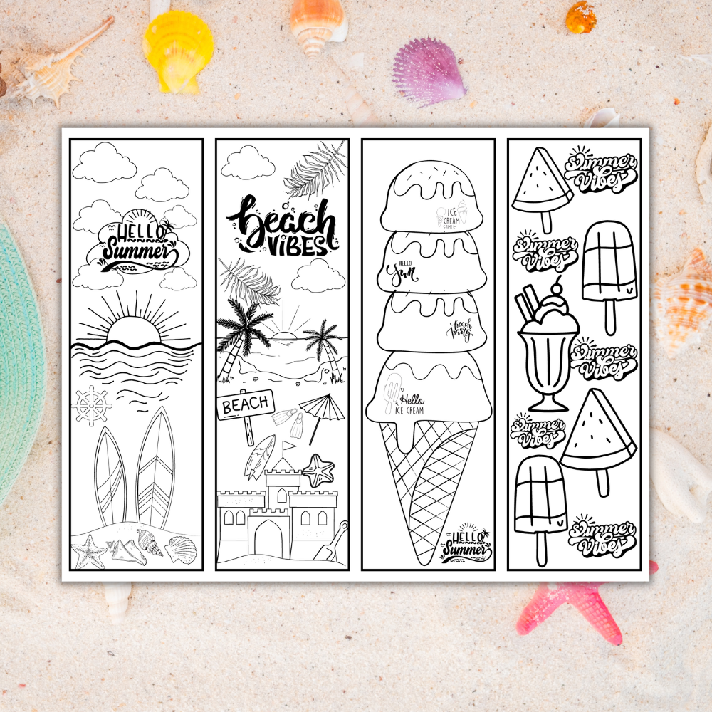 Summer Time Printable Bookmarks