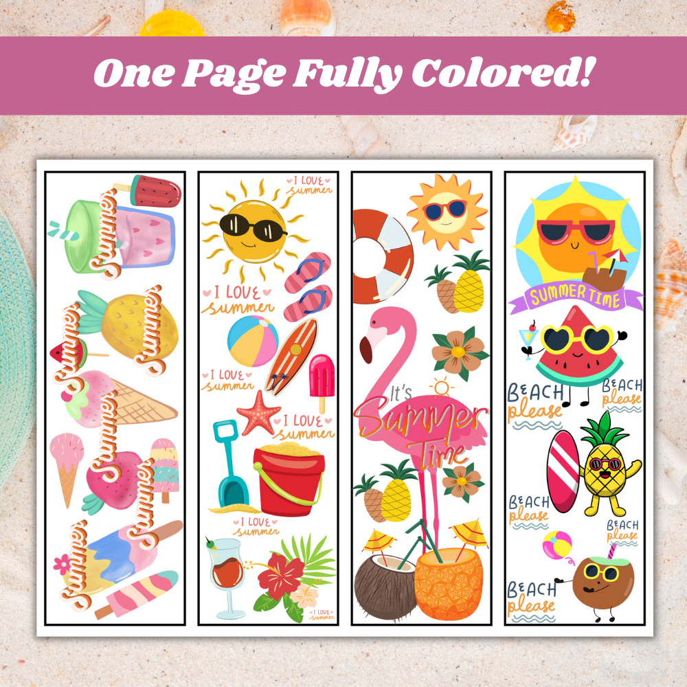 Summer Time Printable Bookmarks