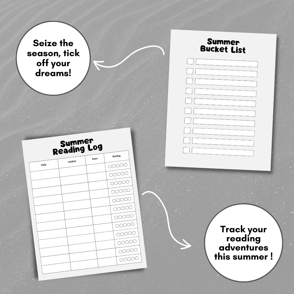 Summer Planner - Black & White