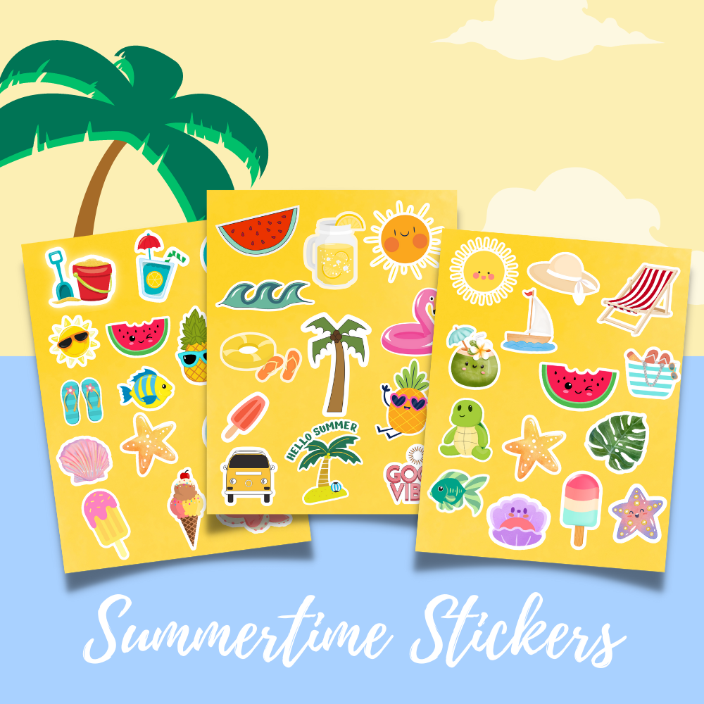 Summer Printable Planner Stickers