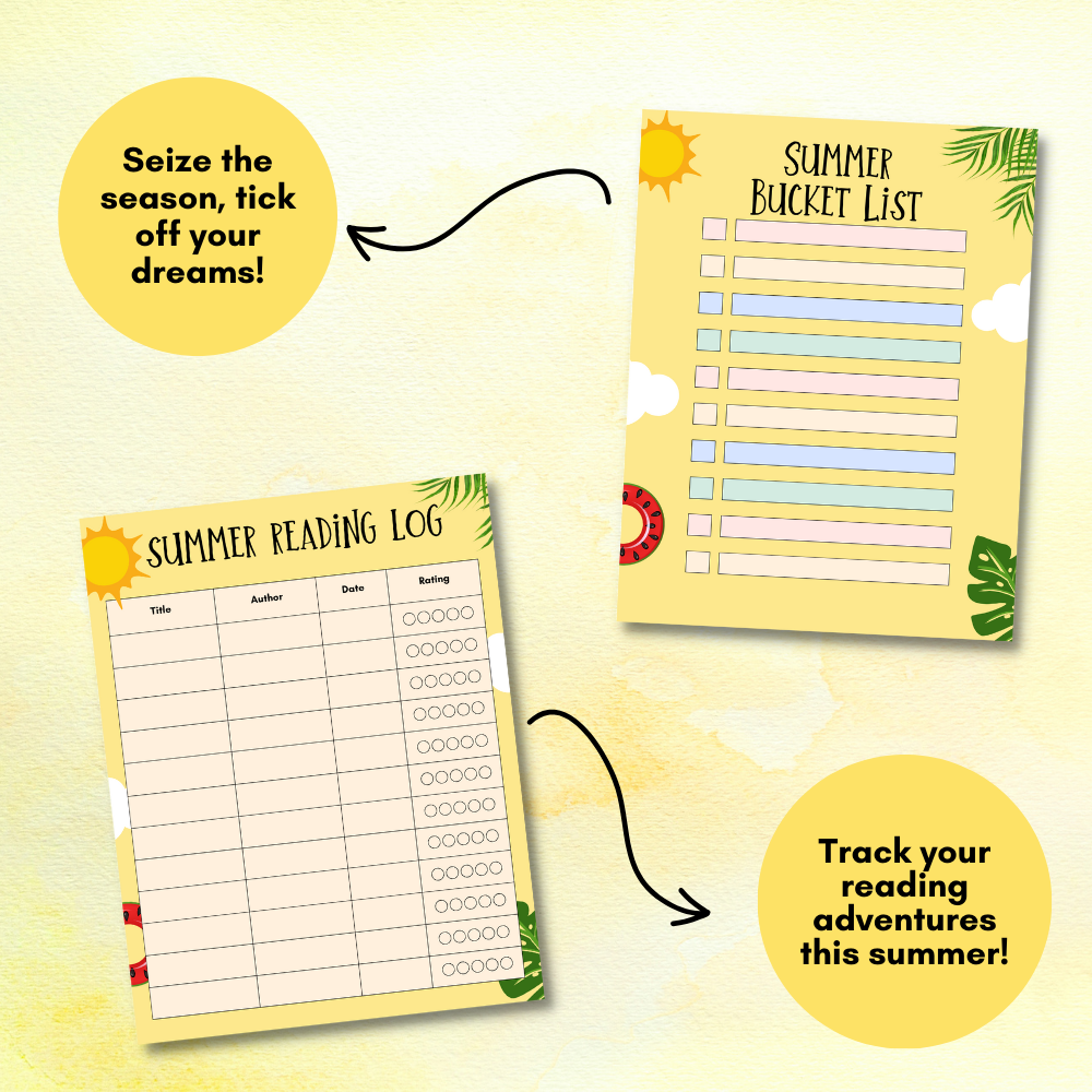 Summer Printable Planner - Yellow