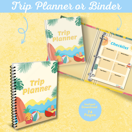 Summer Trip Printable Planner