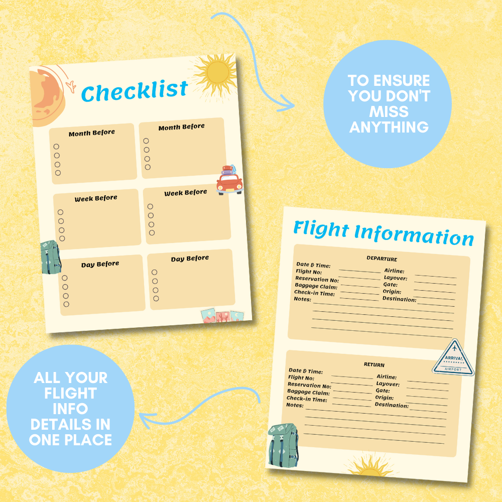 Summer Trip Printable Planner