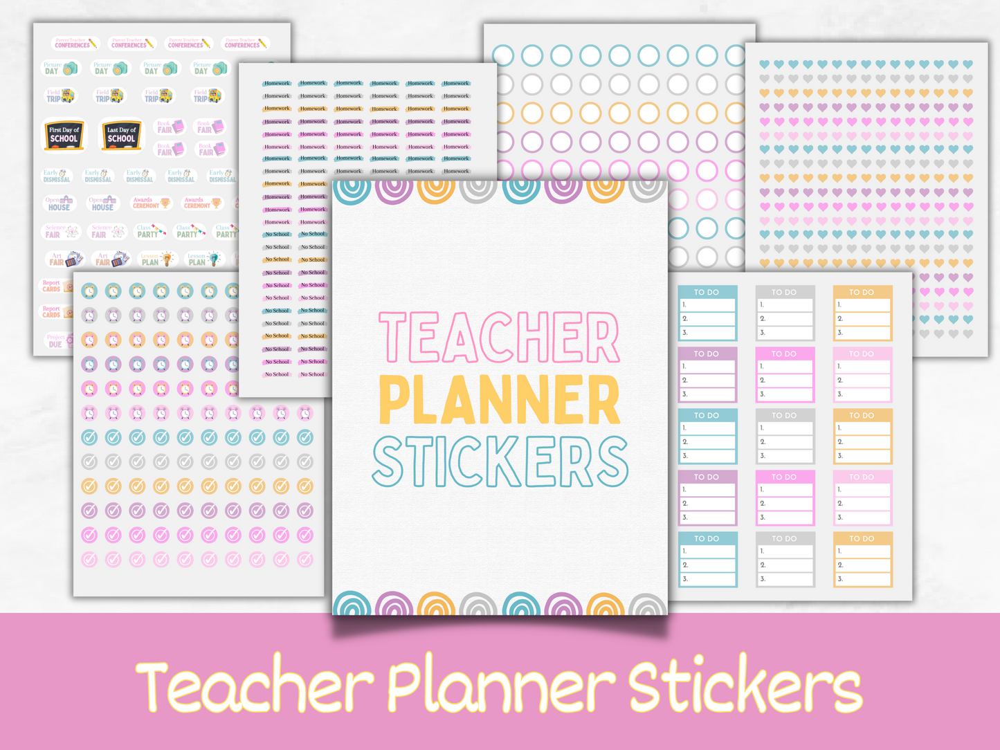 Teacher Printable Planner Stickers