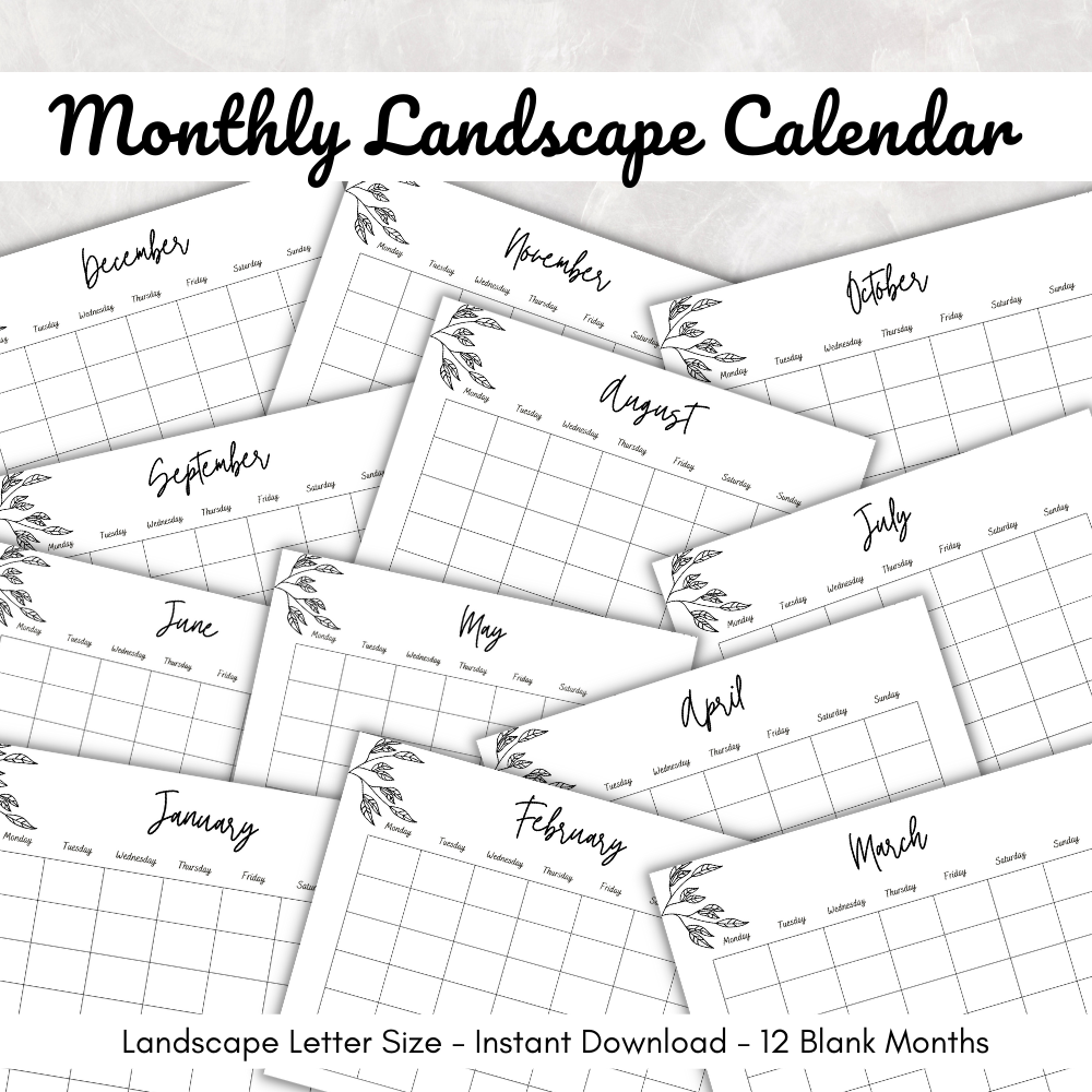 Thanksgiving Printable Planner - Black & White