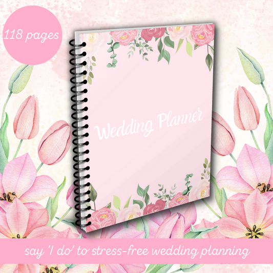 Wedding Printable Planner - Pink