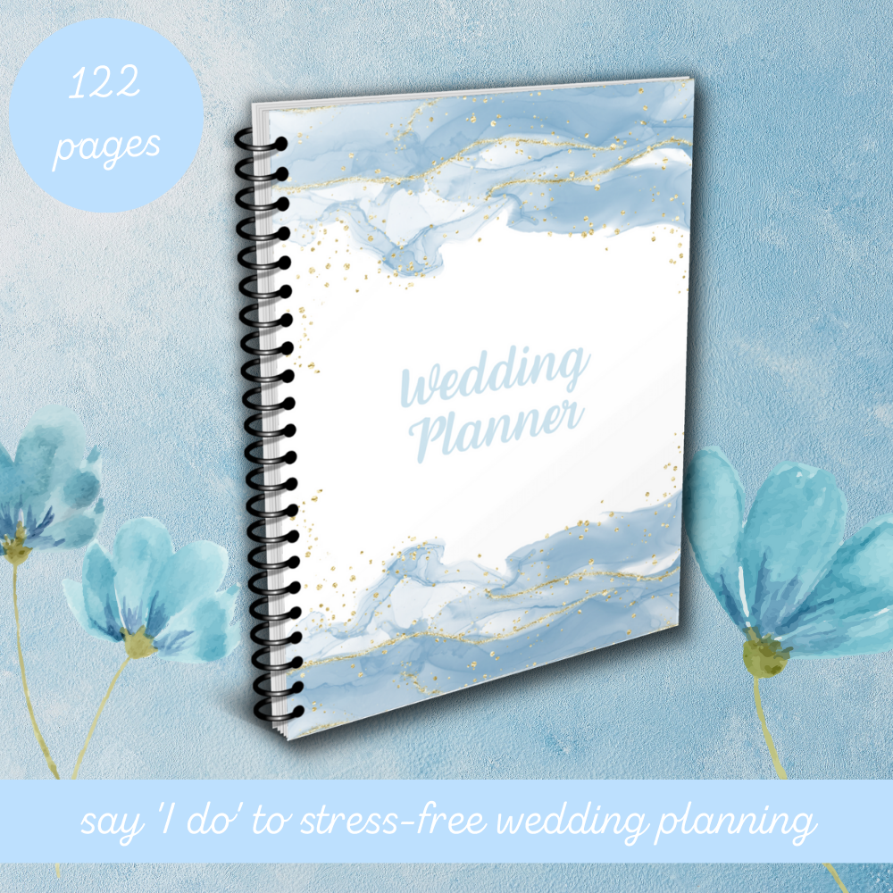 Wedding Printable Planner - Sky Blue