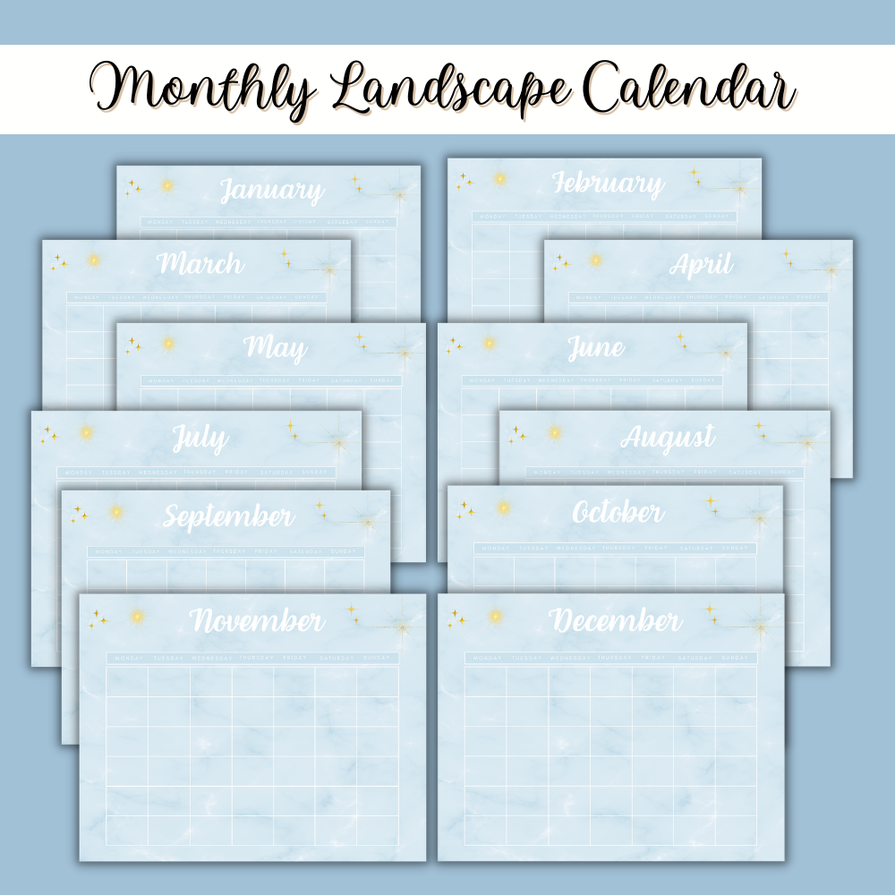 Wedding Printable Planner - Sky Blue