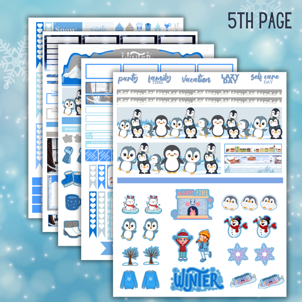 Winter Printable Planner Stickers